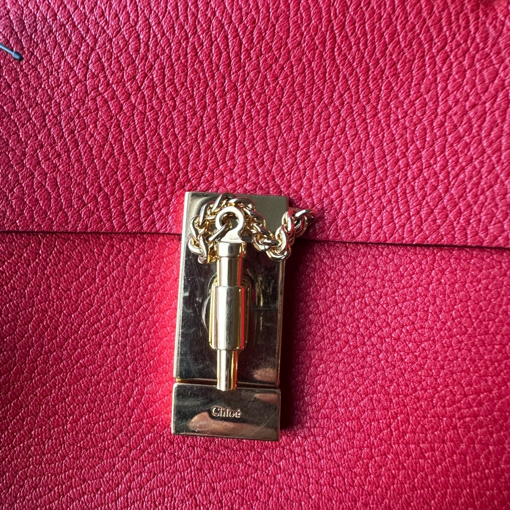 Chloé red mini Drew crossbody bag - Picture 7 of 16